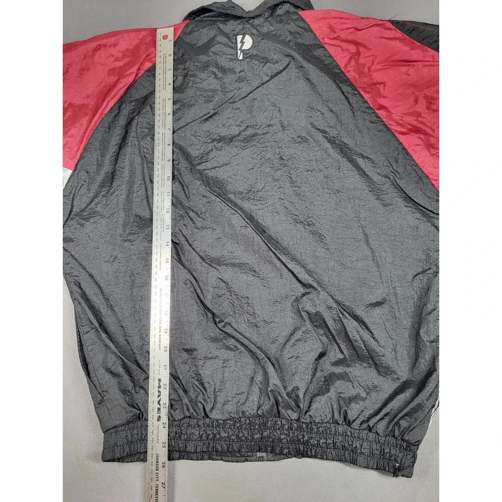 Vintage Pro PLayer San Francisco 49ers Windbreaker Jacket Men's Small Red Black